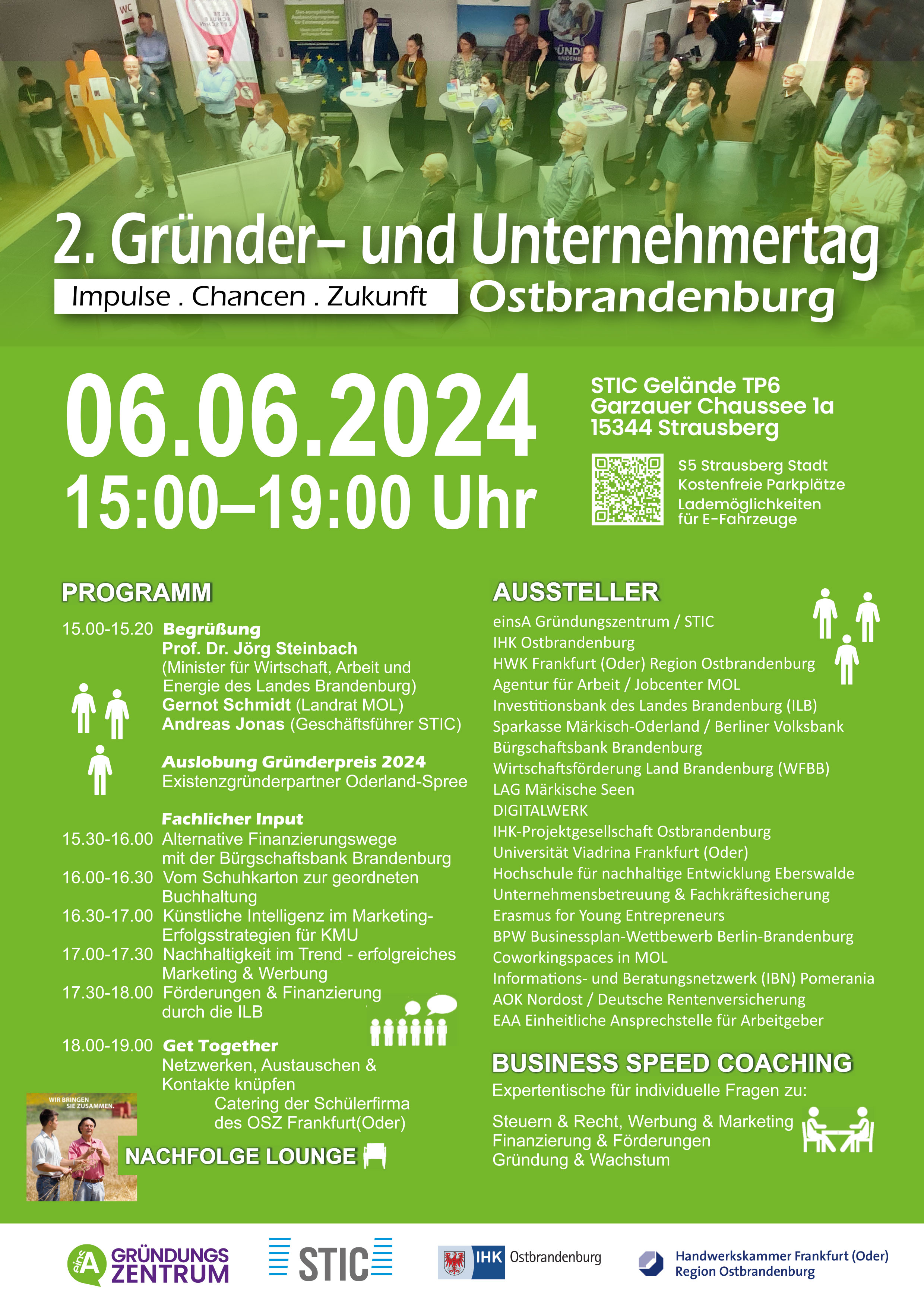 SAVE THE DATE 06.06.2024: 2.Gründer- & Unternehmertag Ostbrandenburg