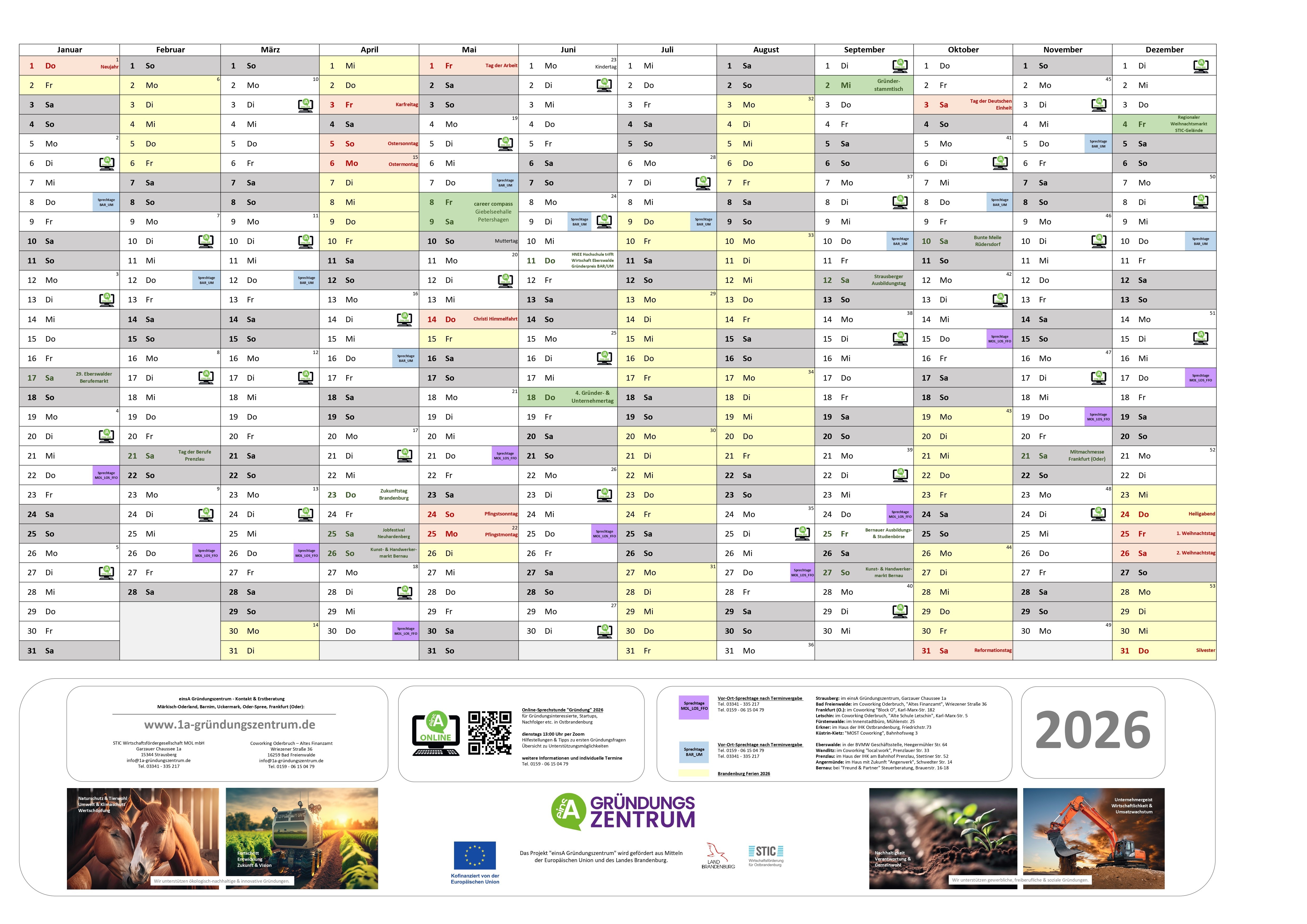 Kalender 2026